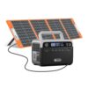 Flashfish Power Station 230.4Wh With Solar Panel 100W, Electric Generator With Solar Charger, LiFePO4 Battery Power Station, Suitable for Outdoor Camping, Travel and Emergencies