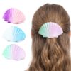 Flat Hair Clips for Women Seashell Hair Clips