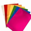 FLCPJGV Craft Holographic Paper, Orange, Red, Mirror Finish Foil Cardstock Sheets for Craft Projects & Creative Packaging, Pink, Blue, for Displays, 375g Silver Cardboard, 787x546mm