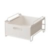 FLCPJGV Drawer Organizer Carbon Steel Partition Box HIPS Compartment Holder Suitable for Home Room, 25cm W x 29.5cm D x 16cm H