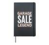 Flea Market Legend Vintage Look Hardcover Journal, Black