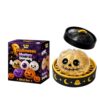 FlekmanArt Dumplings Stress Balls for Adults Halloween Spooky Glitter Dumpling Squishies Toys, Ghost Bao Bun Squishes for Anxiety Relief Fidget Toy with Steamer, Cute Halloween Decor1pc