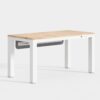 FLEXISPOT E3Q-PRO 4-Leg Standing Desk, 55"x28" Rubberwood, Natural