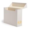 Flip-Top File Storage Box with Gold Nameplate, 13x9.4x3.7 in