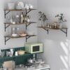 Floating Wall Shelves 31.5 Inch Long, Rustic Wall Mounted Shelves Set of 2