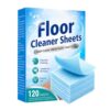 Floor Cleaning Sheets 120 Pieces, Water Soluble Stain-Removing Fresh