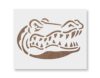 Florida Stencil - Gator Stencil – Florida Template - Reusable Gator Template for Crafts, Wall Art, Sports Décor, DIY Projects, Painting, Coloring, Drawing, Airbrush, Spray Paint (7-inch Logo)