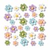 Flower Magnet,30Pcs Fridge Magnets: Cute Locker Magnets Refrigerator Magnetic Decorative for Whiteboard,Locker Accessories for Girls,Office,Home Decor