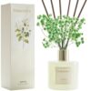 Flower Reed Diffuser Set 6.7oz Jamine Scent Diffuser with Sticks Fragrance Reed Diffuser for Bathroom Shelf Décor