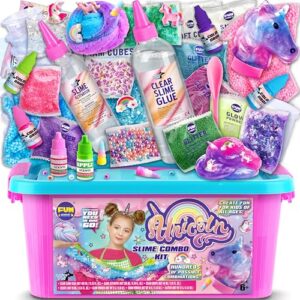 Fluffy Unicorn Slime Kit for Girls, FunKidz Cloud Slime Gift for Ages 6+ Kids Fun Slime Making Kit Awesome Craft Toy Birthday Present Ideas