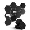 Fluxynara 10-Pack Hexagon Cork Board Alternative, Black