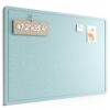 Fluxynara 47.2" x 35.4" Large Bulletin Board, Aqua Blue