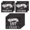 FLYAB 16PCS First and Last Day of School Signs Double-Side Back to School Sign First Day of School Sign for Preschool Kindergarten 1st-12th Grades to College