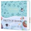 FLYING EAGLE Sketch Book, Square Hardcover Sketchbook for Kids,10x10, Blue