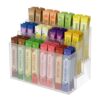 FMOACEN 3 Tier Drink Packet Organizer Rack with 12 Compartments Beverage Storage Holder, Sugar Packets Water Flavor Powdered Drink Mix Holder for Kitchen Pantry Cabinet Coffee Bar Office