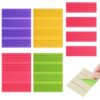 FNANJWQ 4 Pack Textured Sensory Stickers, Silicone Calm Strips for Adults with ADHD, Autism & Anxiety, Quiet Desk Fidget Toys for Travel Office & Classroom