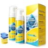 Foam No-Rinse Cleaner- Spray, Wipe & Done, 4-in-1 Multi-enzyme Foam Cleaner, Powerful & Multipurpose Car Interior oam Cleaners for Car Interior, Deep Cleaning oam Spray (2PCS)