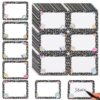 FOBSME 180 Pcs Composition Name Tag Stickers for Classroom Desk Decoration