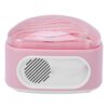 Focket Vintage Speaker, 3 Light Projection Patterns White Noise Mode 2000mAh Retro Speaker, Decorative with Portable Lightweight Design for Home Bedroom Party Relaxation (Pink)