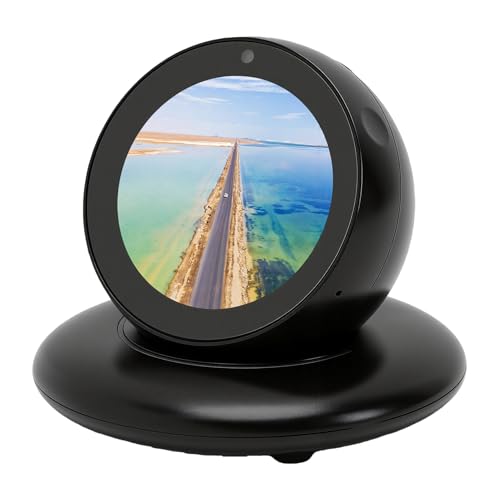 Fockety Smart AI Car Robot, Intelligent Electronic Pet Driving Companion wirh Sound Source Localization Music Playback, 360 Rotating Emotional Expression Robot for Vehicle Interior