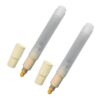 Fogun 2Pcs Acrylics Empty Marker Flat or Round Head Refillable Empty Pen for Painting on Wood Fabric Canvas Metal Glass Stone Paint Markers