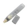 Fogun Refillable Empty Paint Pen Clear Pen Rod Acrylics Empty Marker 10mm Flat or Round Tip for Writing Drawing Creative Art Supplies