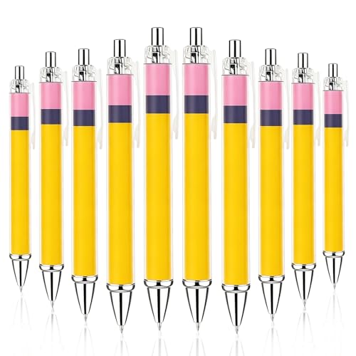 FOIMAS 30pcs Teacher Pens Bulk Back to School Pen Cute Ballpoint Pens Best Teaching Thank You Gifts for Office School Preschool Back to School Stationery Supply, Pink & Yellow