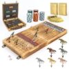 Foldable 23 inches Horse Race Board Game with 12 Luxury Horses