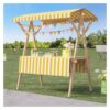 Foldable 42" x 54" Food Cart on Wheels - Mobile Street Food Stand with Awning for Business, Flower Displays, Festivals & Parties - Portable Catering Solution