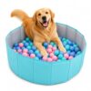 Foldable Dog Ball Pits with Ball, 31.5 Inch Ball Pit of Puppy, 350 Balls