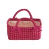 Foldable Laundry Basket, Fabric Storage Basket with Handles (Hot Pink, M)