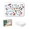 Foldable Puzzle Board with Drawers & 360° Rotating Wheels, Portable Jigsaw Puzzle Table for Adults with Rubber Protective Pads, 6PC 9" x 6"