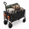 Foldable Utility Wagon Cart 102L, 330LBS, All-Terrain Wheels