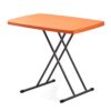 Folding Plastic Table, Portable Adjustable Height Snack Table for Home Use, Picnic, Party, Durable TV Tray Table for Easy Storage and Transport
