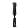 FOLELLO Plastic Hair Brush for Quick Blow Drying and Detangling (Black), Unisex Hair Brush, Hair Styling Tool for Kids and Adults, Saloon Accessories, Hair Comb for Men and Women