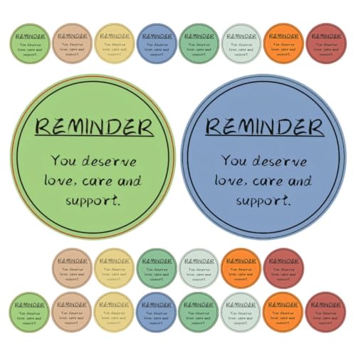 FOMIYES 24 Sheets Motivational Stickers with Positive Sayings for Students and Office Staff, Paper Material with Smooth Surface and Self-Adhesive Design, for Scrapbooks and Helmets