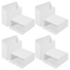 FOMIYES 8pcs White Abs Pen Holders with Suction Cup for Whiteboard Marker Organizer and Pencil Holder, Space-saving Desk Storage to Stay Organized for Home and Office