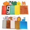 Fonowx 10Pcs Sensory Mat Interactive Learning Toy Travel Toy Polyester Textured Sensory Walls Panel Children Perception Pad for Home
