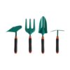 Fonowx 4X Gardening Set, Mini Trowel and Fork, Hand Eyes Coordination, Pretend Play Outdoor Gifts, Green