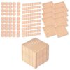 Fonowx 50 Pieces Base Ten Blocks Wooden Math Manipulatives Counting Toy Subtraction Addition Board Suitable for Elementary Classroom, Package C