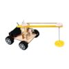 Fonowx Car Educational Wooden Toy Solar Powered Model Kit Interactive Engineering Set Suitable for School Projects