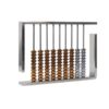 Fonowx Decorative Counting Frame Abacus Sculpture Ornament Artwork Figurine with Stainless Steel Beads and Metal Frame Suitable for Office desks Bookshelves mantels Home Decoration 30x4x22cm