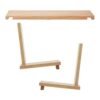 Fonowx Desktop Bookshelf Desk Shelf Decorative Display Shelf Tabletop Wood Small Bookcase Book Holder for Bedroom Office Living Room