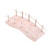 Fonowx Dollhouse Miniature Wooden Arch Bridge Creative Ornament Figurine Fairy Garden Accessory Wood Material Suitable for Micro Landscape, Wood