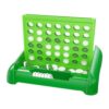 Fonowx Four in a Row Game Family Board Game Educational Strategy Foldable Classic PP Material Suitable for Travel Home Parties Kids Adults Gift, Green