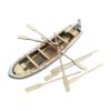 Fonowx Small Lifeboat Model Building Kit Mini Wooden Ship Sailboat Accessory Lifeboat 3D Puzzle Crafts for Beginners Suitable for Home Decoration Gift