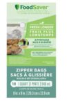 FoodSaver 18 Pack Reusable Qt Vacuum Zipper Bags, BPA-Free Freezer Storage