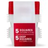 Food Storage Containers 10-Piece Set, 1.2 L, Red