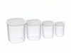 Food Storage Containers Set, 8-Piece Pantry Organizer with Airtight Lids