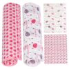 Food Wrapping Paper 100 Sheets Greaseproof Wax Paper Waterproof Wrapping Cute Printed Wax Sheets Non-Stick Parchment Liners Tissue for Bread Sandwich Burger